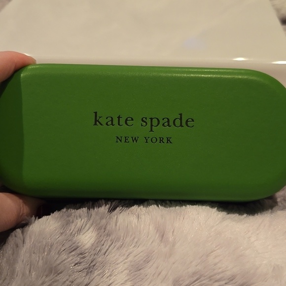 Kate Spade Green and Gold Round Octavia Sunglasses Brand New In Case main image 9